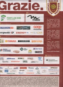articolo .giornale ingraziamento Palco 23